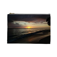 Sunset On Rincon Puerto Rico Cosmetic Bag (large)  by StarvingArtisan