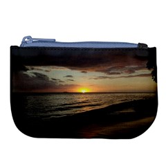 Sunset On Rincon Puerto Rico Large Coin Purse by StarvingArtisan