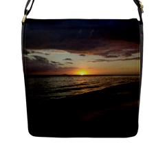 Sunset On Rincon Puerto Rico Flap Messenger Bag (l)  by StarvingArtisan