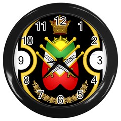 Shield Of The Imperial Iranian Ground Force Wall Clocks (black) by abbeyz71