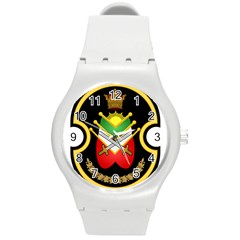 Shield Of The Imperial Iranian Ground Force Round Plastic Sport Watch (m) by abbeyz71