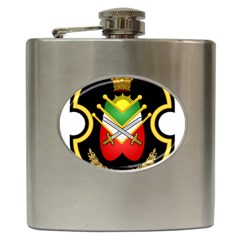 Shield Of The Imperial Iranian Ground Force Hip Flask (6 Oz) by abbeyz71