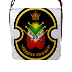 Shield Of The Imperial Iranian Ground Force Flap Messenger Bag (l)  by abbeyz71