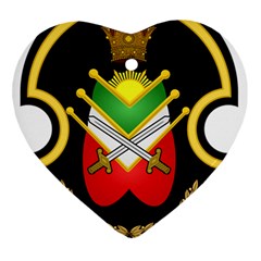 Shield Of The Imperial Iranian Ground Force Ornament (heart) by abbeyz71
