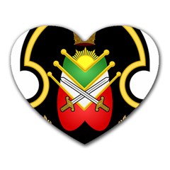 Shield Of The Imperial Iranian Ground Force Heart Mousepads