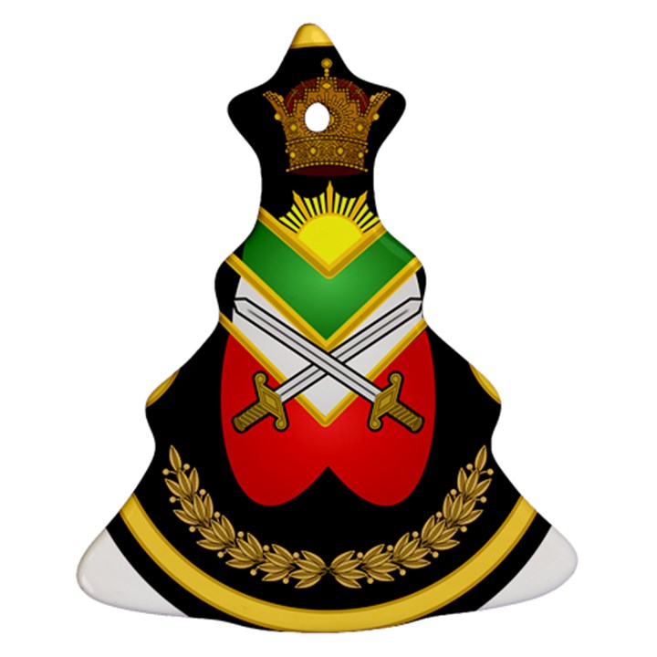 Shield of the Imperial Iranian Ground Force Christmas Tree Ornament (Two Sides)