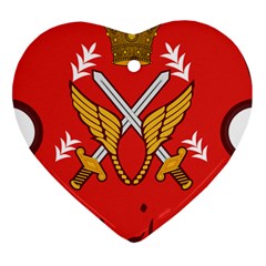 Seal Of The Imperial Iranian Army Aviation  Heart Ornament (two Sides) by abbeyz71