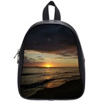 Sunset On Rincon Puerto Rico School Bag (Small) Front