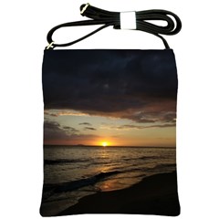 Sunset On Rincon Puerto Rico Shoulder Sling Bags by StarvingArtisan