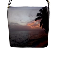 Sunset In Puerto Rico  Flap Messenger Bag (l)  by StarvingArtisan