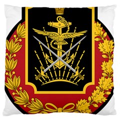 Logo Of Imperial Iranian Ministry Of War Large Cushion Case (two Sides) by abbeyz71