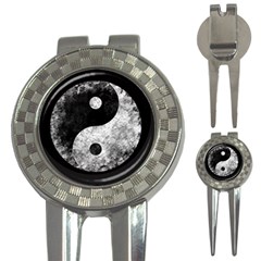 Grunge Yin Yang 3-in-1 Golf Divots by Valentinaart