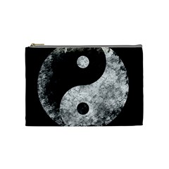 Grunge Yin Yang Cosmetic Bag (medium)  by Valentinaart