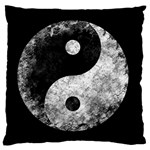 Grunge Yin Yang Large Flano Cushion Case (One Side) Front