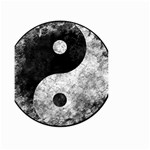 Grunge Yin Yang Small Garden Flag (Two Sides) Back