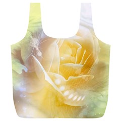 Beautiful Yellow Rose Full Print Recycle Bags (l)  by FantasyWorld7