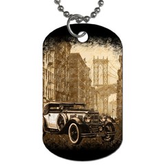 Vintage Old Car Dog Tag (two Sides) by Valentinaart
