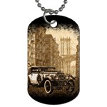 Vintage Old car Dog Tag (Two Sides) Front