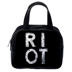 Riot Classic Handbags (one Side) by Valentinaart