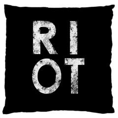 Riot Large Cushion Case (two Sides) by Valentinaart