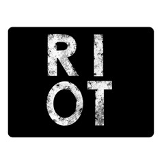 Riot Double Sided Fleece Blanket (small)  by Valentinaart
