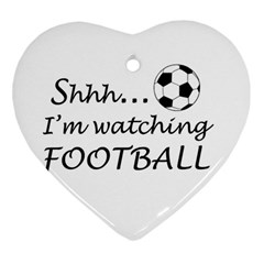 Football Fan  Ornament (heart) by Valentinaart