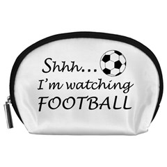 Football Fan  Accessory Pouches (large)  by Valentinaart