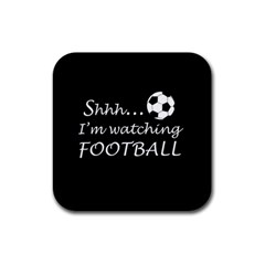 Football Fan  Rubber Coaster (square)  by Valentinaart