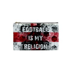 Football Is My Religion Cosmetic Bag (small)  by Valentinaart