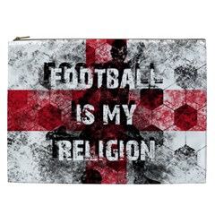 Football Is My Religion Cosmetic Bag (xxl)  by Valentinaart