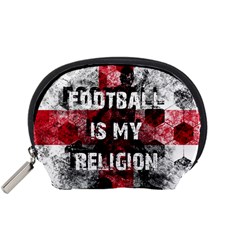 Football Is My Religion Accessory Pouches (small)  by Valentinaart