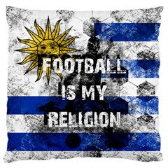 Football Is My Religion Standard Flano Cushion Case (one Side) by Valentinaart