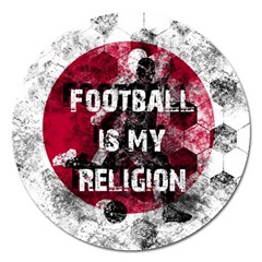 Football is my religion Magnet 5  (Round)