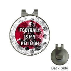 Football is my religion Hat Clips with Golf Markers