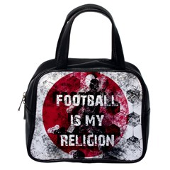 Football is my religion Classic Handbags (One Side)