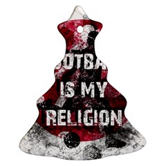 Football is my religion Christmas Tree Ornament (Two Sides)