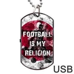 Football is my religion Dog Tag USB Flash (Two Sides)