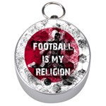 Football is my religion Silver Compasses Front