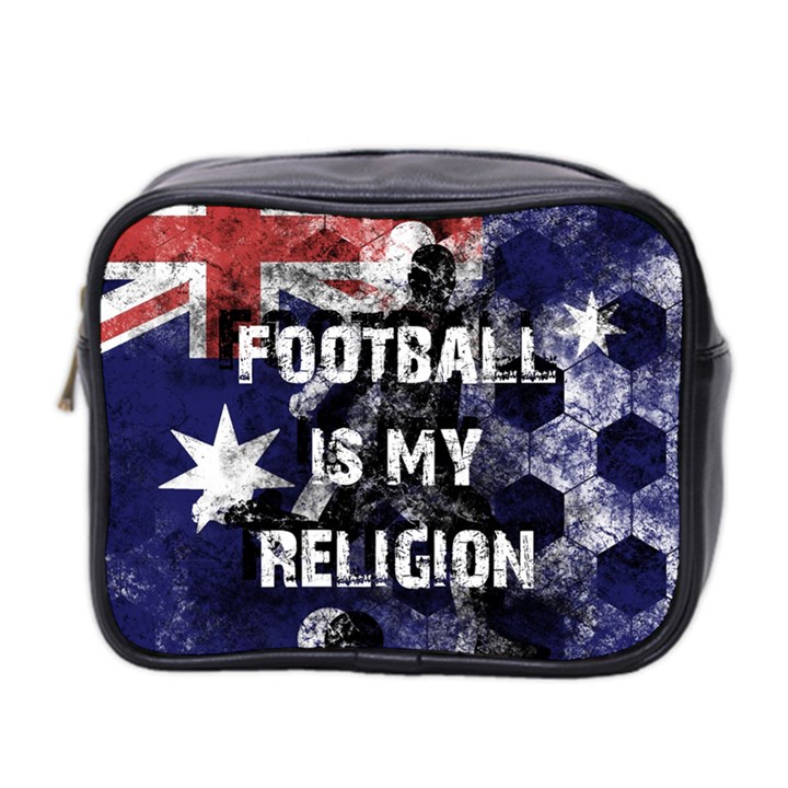 Football is my religion Mini Toiletries Bag 2-Side