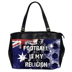 Football Is My Religion Office Handbags (2 Sides)  by Valentinaart