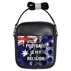 Football Is My Religion Girls Sling Bags by Valentinaart