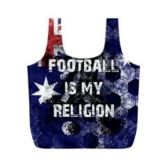 Football Is My Religion Full Print Recycle Bags (m)  by Valentinaart