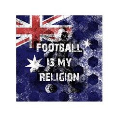 Football Is My Religion Small Satin Scarf (square) by Valentinaart