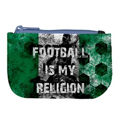 Football Is My Religion Large Coin Purse by Valentinaart