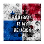 Football is my religion Tile Coasters Front