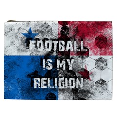 Football Is My Religion Cosmetic Bag (xxl)  by Valentinaart