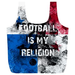 Football Is My Religion Full Print Recycle Bags (l)  by Valentinaart