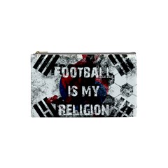 Football Is My Religion Cosmetic Bag (small)  by Valentinaart