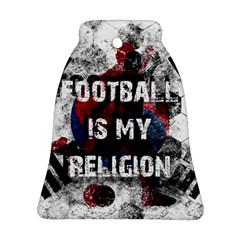 Football Is My Religion Bell Ornament (two Sides) by Valentinaart