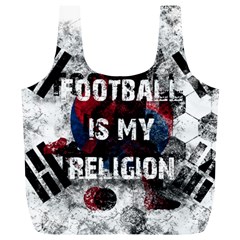 Football Is My Religion Full Print Recycle Bags (l)  by Valentinaart